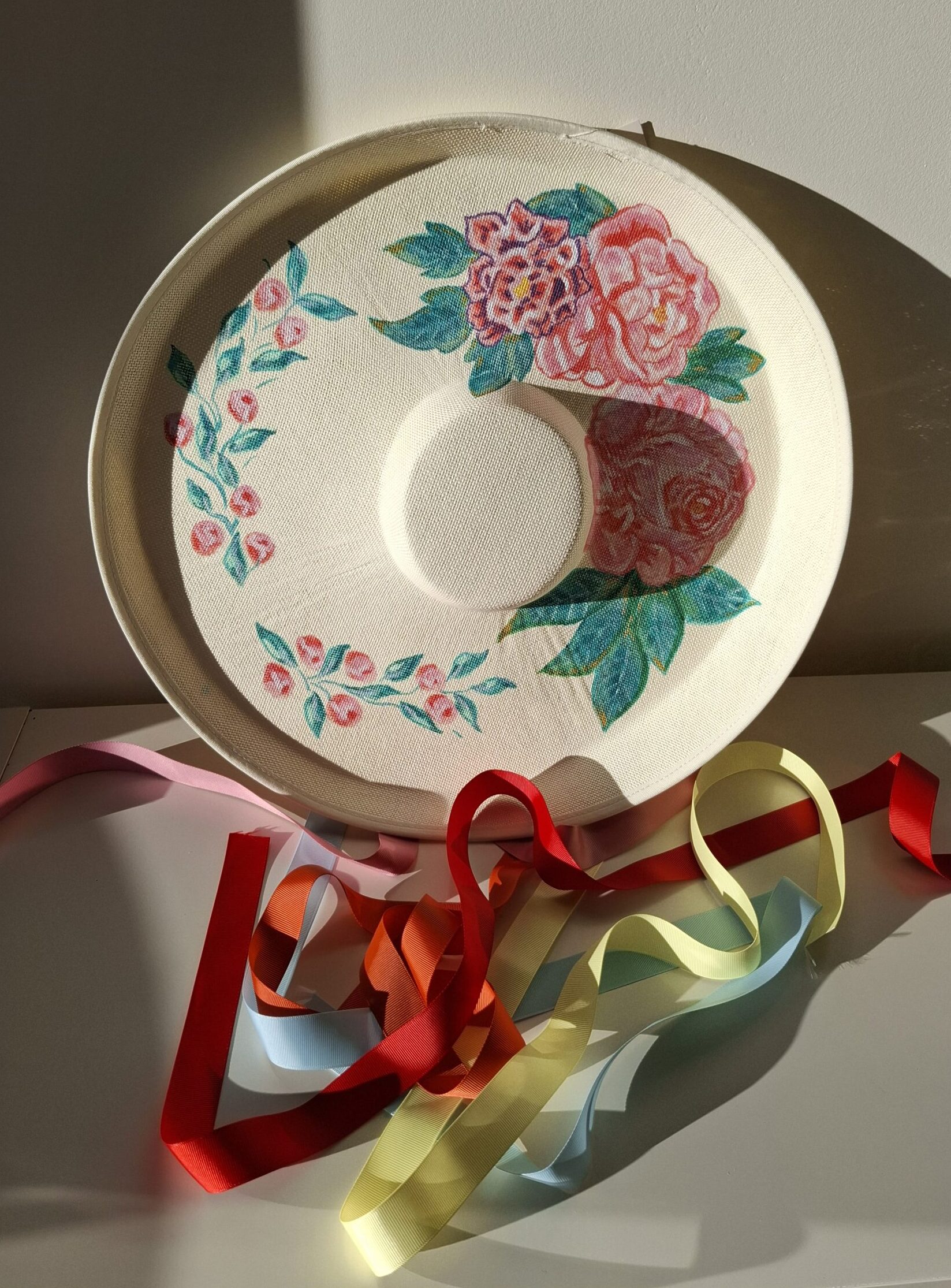 Tocado Flores Primaveral Cintas Diaz-Zamora.com